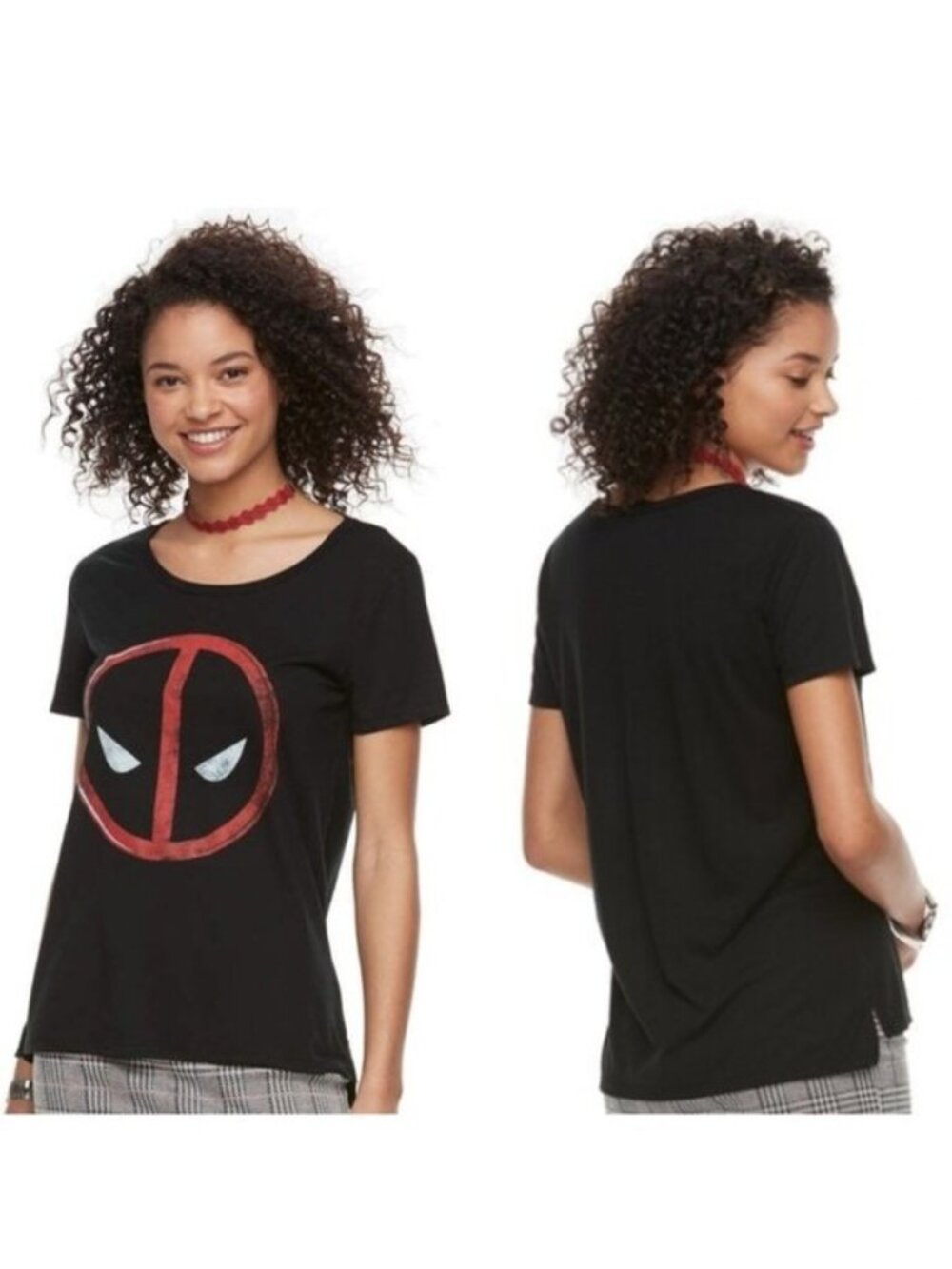 Marvel | Deadpool Face Graphic Short Sleeve Tee | Size Large